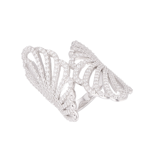 HK Silver City Jewelry Co Ltd925 silver ring with cubic zirconia