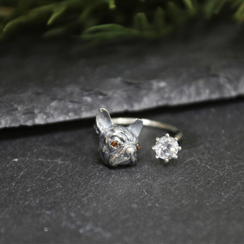 Humming*JFrench Bulldog Ring